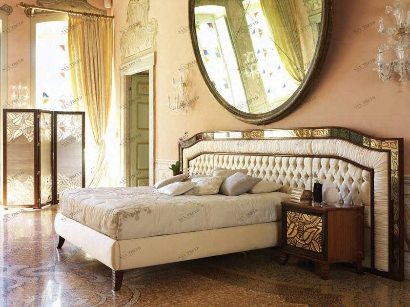 Cantiero Двуспальная кровать из ткани с тафтинговым изголовьем Grand étoile Ge015f