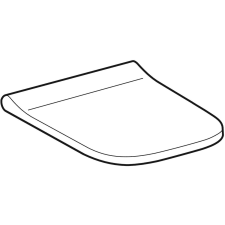 500.237.01.1 Сиденье для унитаза Geberit Smyle тонкое исполнение Geberit  - Вид №1