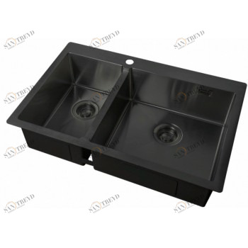 Zorg ZL R-780-2-510 R Grafit Мойка кухонная прямоугольная Zorg 