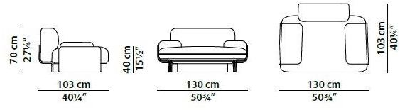 BAXTER Кожаное кресло с подлокотниками Bardot sun-id-1493291 - Вид №3