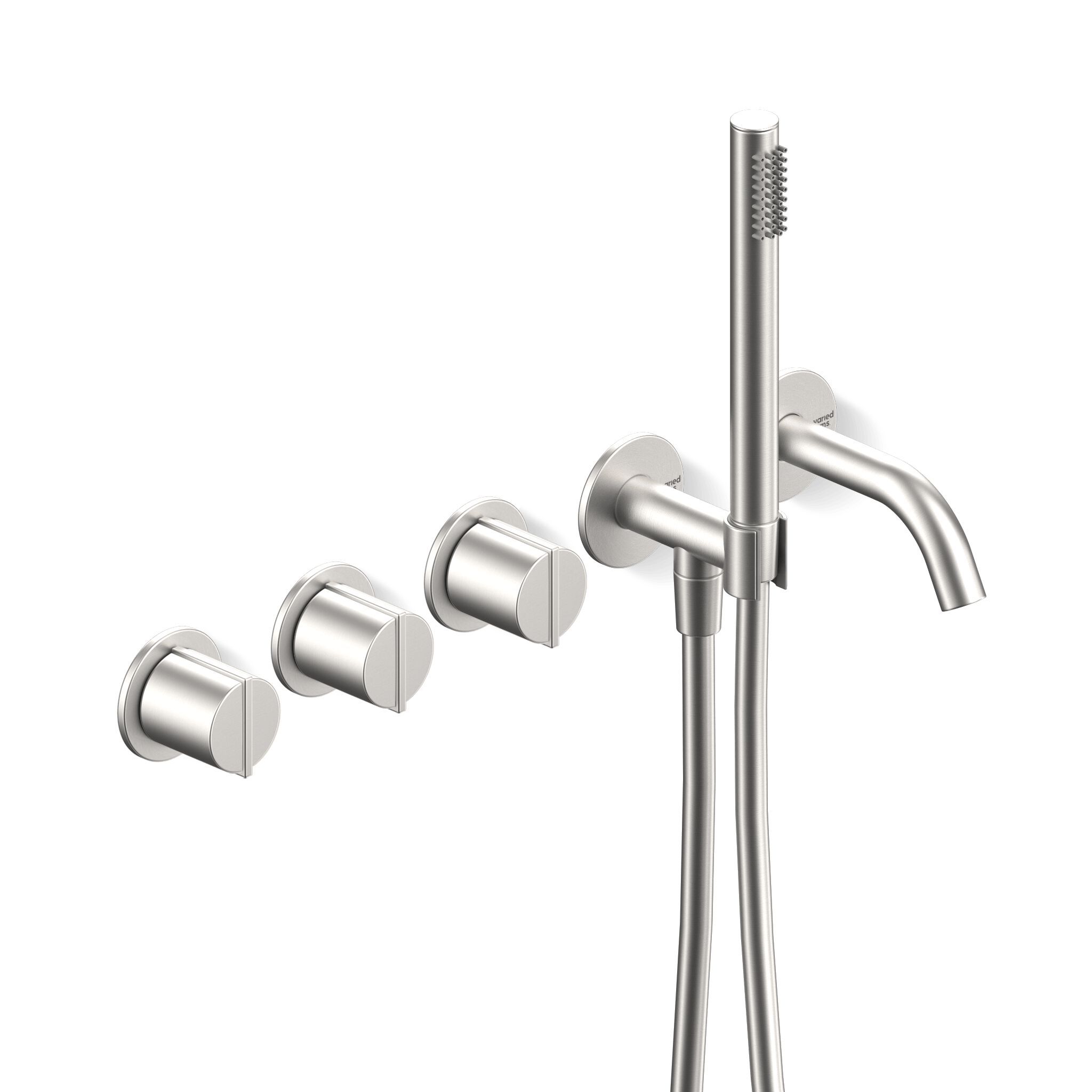 Настенный набор для ванны с 5 отверстиями и ручным душем Varied Forms Macaron ARCH-00113185 - Вид №3