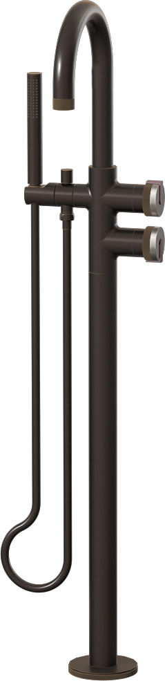 E-11554-R1SN-L1OX-OB Смеситель напольный отдельностоящий (внешняя часть) GRAFF MOD+