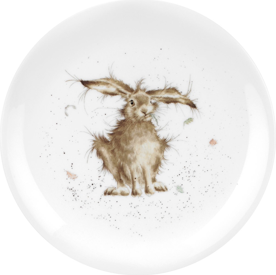 10637569 Royal Worcester Тарелка закусочная Royal Worcester "Забавная фауна. Кролик" 20см Фарфор костяной 