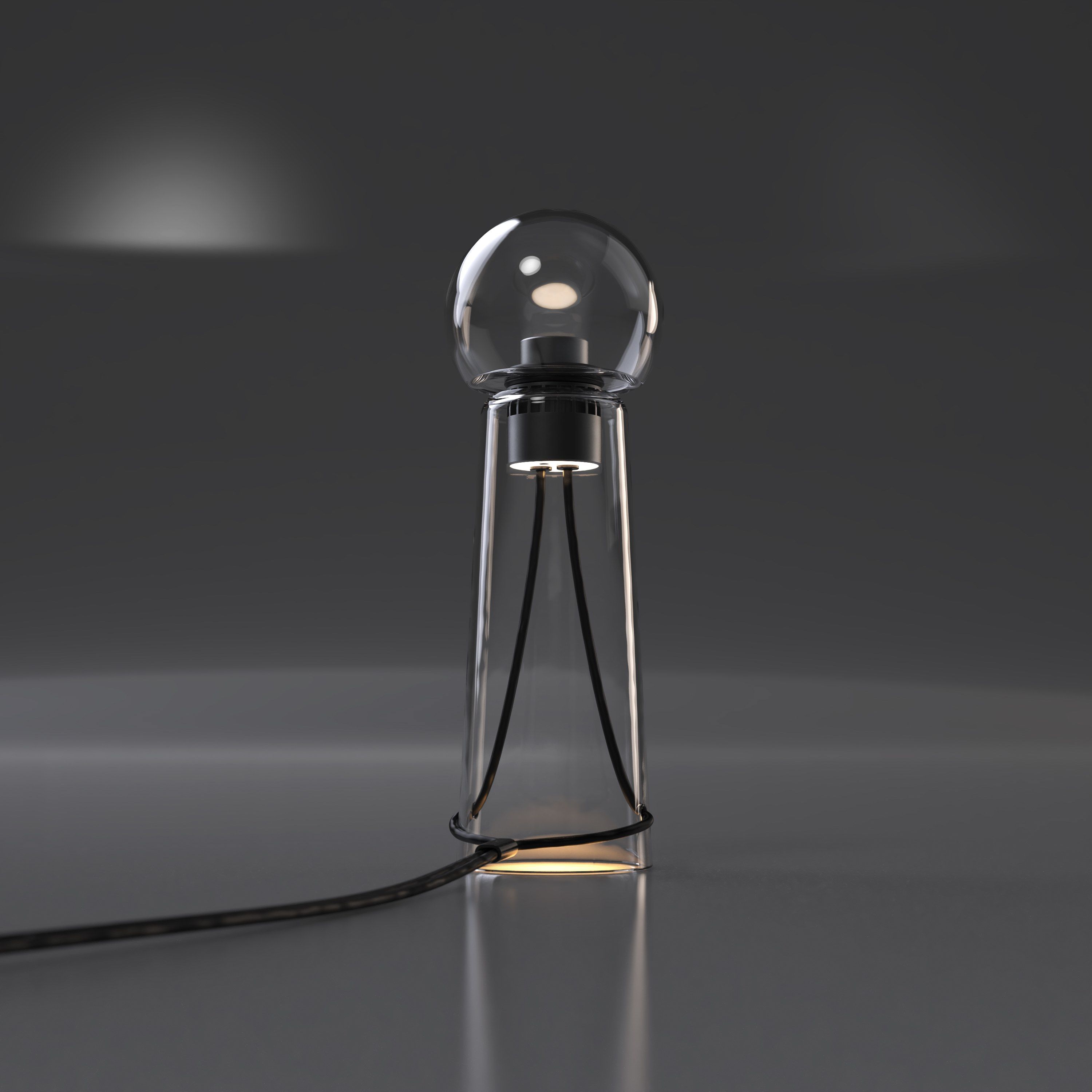 Настольная лампа из дутого стекла с диммером Darmes Gigi ARCH-00001619 - Вид №8