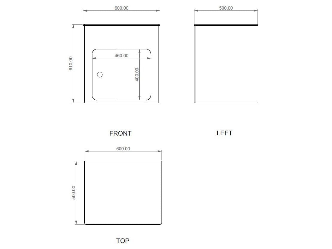 Алюминиевый подвесной умывальник с дверцами GSG Ceramic Design NEW YORK ARCH-00038928 - Вид №5