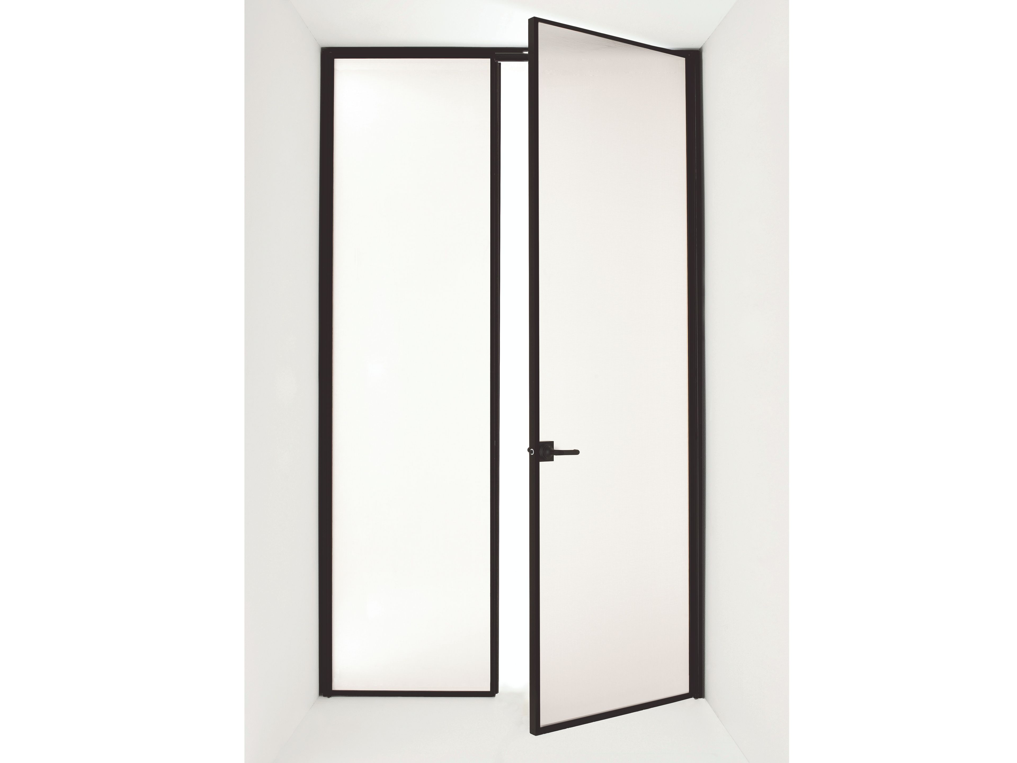 Стеклянная распашная дверь без поддельной рамы ALBED ARCH-00094036 - Вид №1