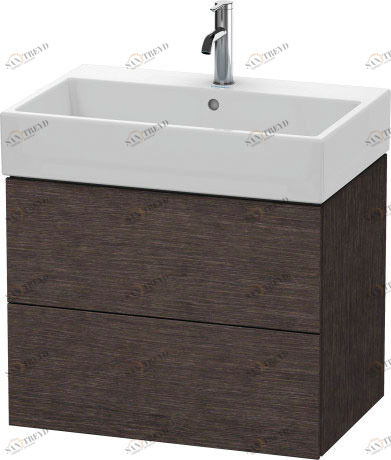 LC627607272 Тумбочка подвесная L-Cube #LC6276 684 x 459 мм Дуб брашированный, натуральный шпон Duravit