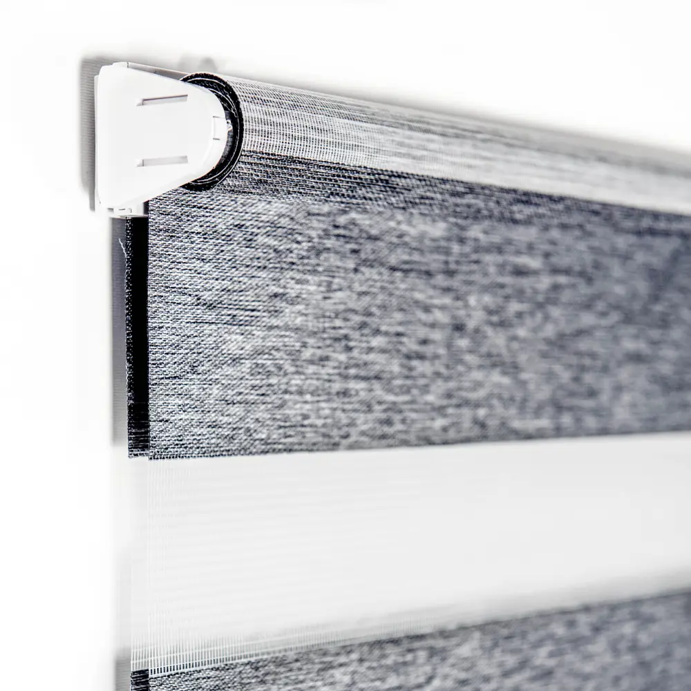 Рулонная штора MIAMOZA день-ночь серый блэкаут 80x160 см 82614521 Д/Н BLACKOUT STLM-0031741 - Вид №1