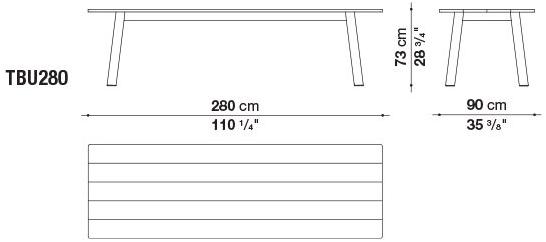 B&B Italia Прямоугольный стол из дуба sun-id-1477696 - Вид №3