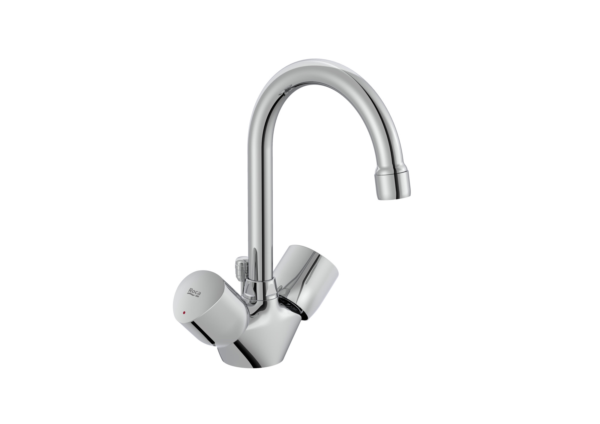 A5A368EC00 Двухрычажный смеситель для раковины с поворотным изливом ROCA Brava