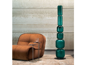 Стеклянный светодиодный торшер