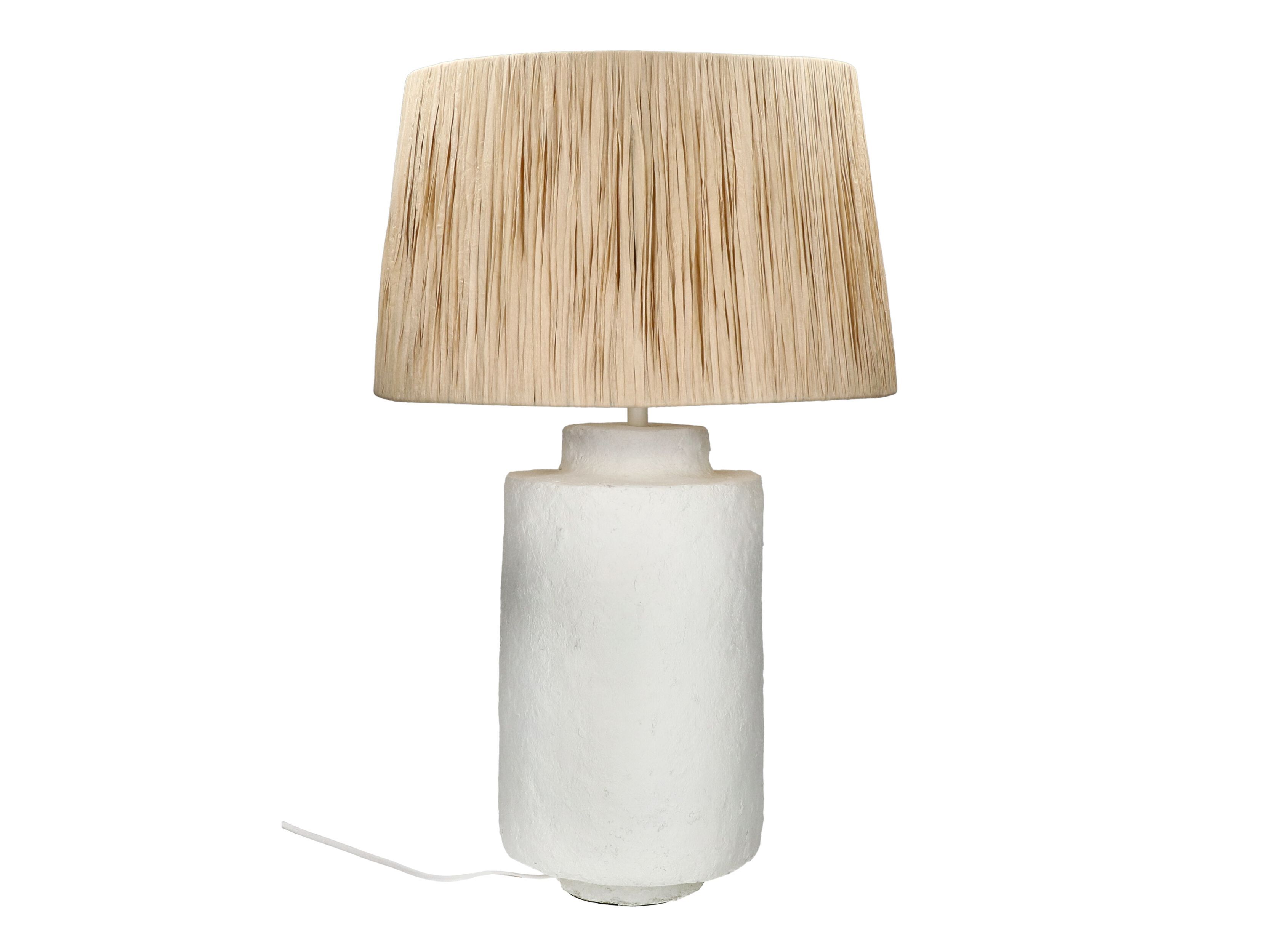 Настольная лампа из песты и рафии POMAX FELISA ARCH-00046445