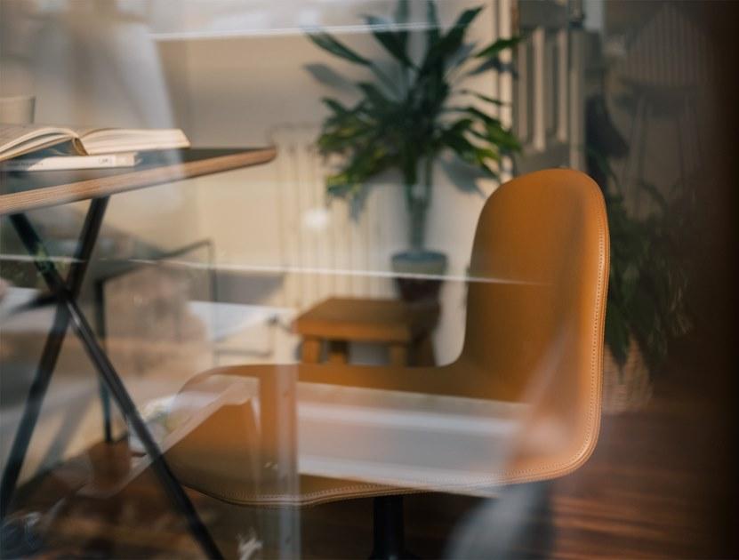 ONDARRETA Вращающееся кресло на козелке из кожи Bob xl sun-id-1492380 - Вид №8