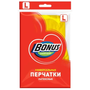 Перчатки латексные Бонус размер 9/L универсальные 85881654 STLM-2035803