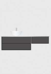 1590206 Шкаф Для Умывальника Edge 1600 1000 M 600 Модуль И ... Hafa Белый