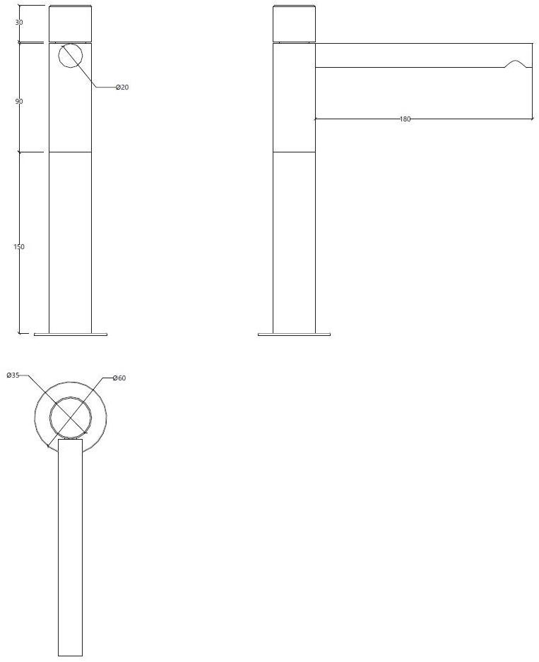 Water Evolution Смеситель для раковины из нержавеющей стали Lapa sun-id-1428113 - Вид №1