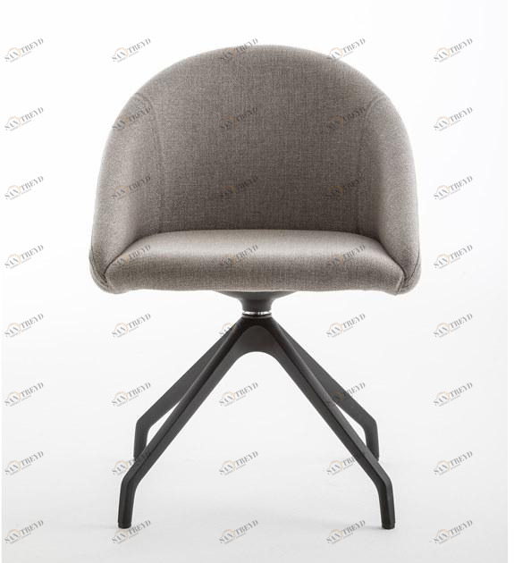 Luxy Вращающееся кресло из ткани с подлокотниками Bloom 4blfn58, 4blfb60