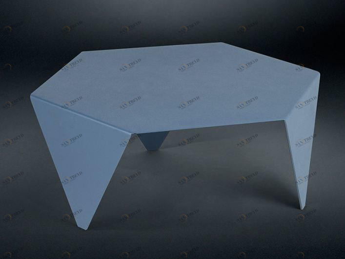 VGnewtrend Низкий металлический журнальный столик для гостиной sun-id-1476899