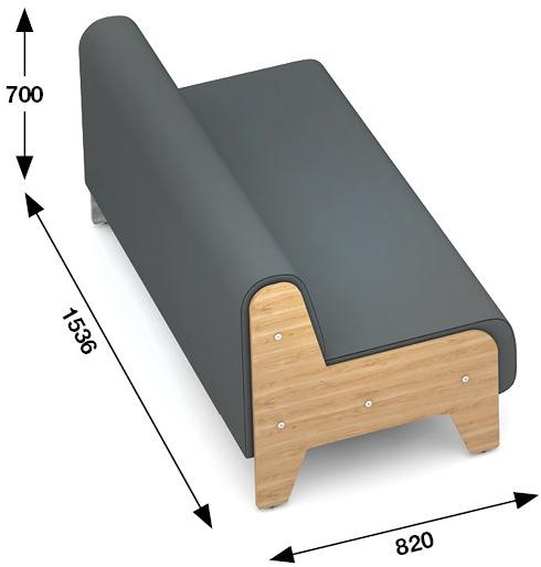 Mikomax Smart Office Диван из ткани Chillout sun-id-1503104 - Вид №3