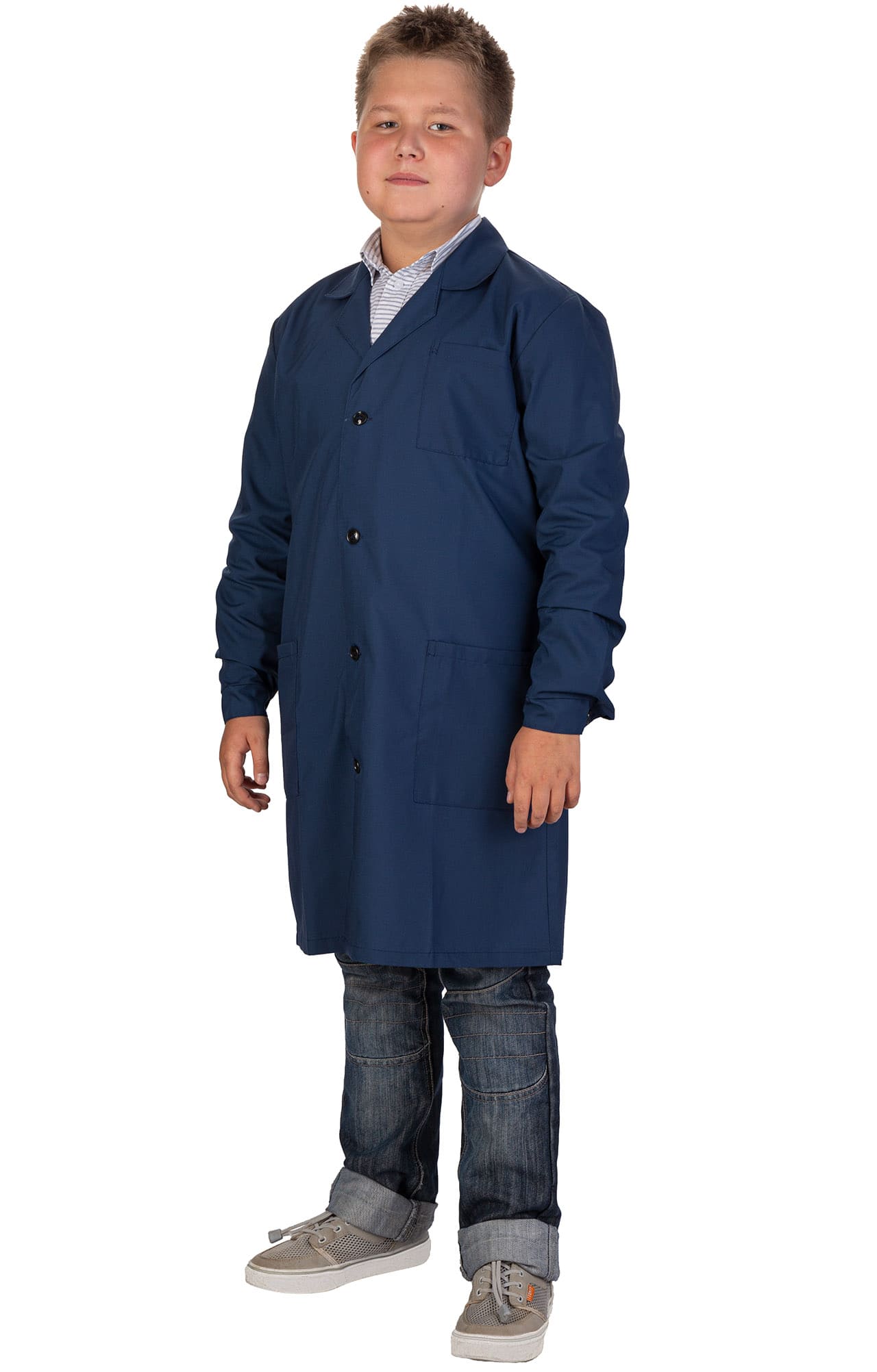 60875 Халат "Стажер" для уроков труда для мальчиков  Одежда для обслуживающего персонала  размер 36-38/158-164 Спецодежда  - Вид №2