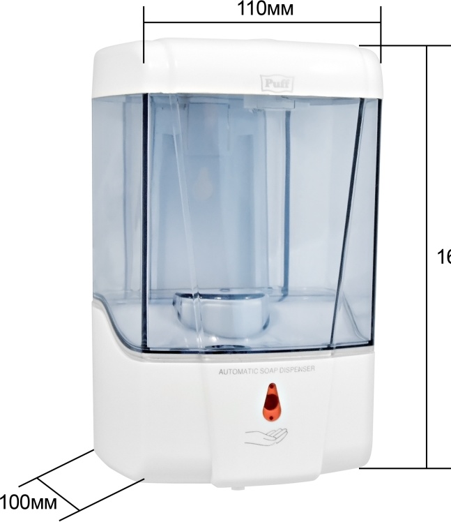 1402.112 Автоматический дозатор для жидкого мыла пластиковый 8180 PUFF  - Вид №7