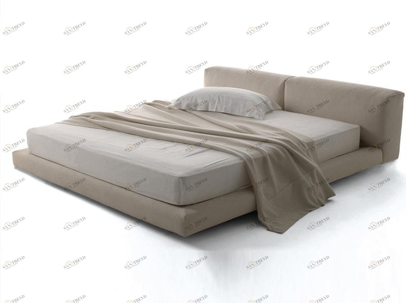 Living Divani Двуспальная кровать с мягким изголовьем Wall sun-id-1391336