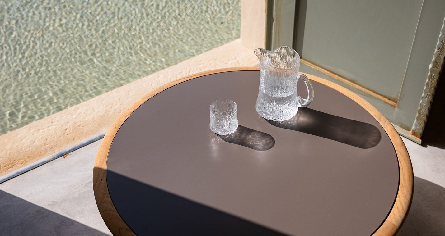 Круглый стол из тикового дерева с керамической столешницей Poltrona Frau Boundless Living Outdoor Collections ARCH-00093978 - Вид №6