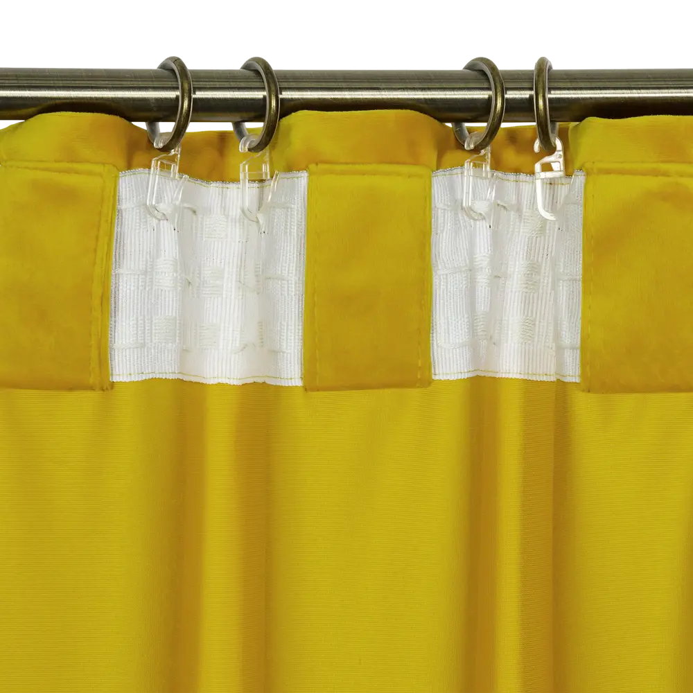 Штора на ленте со скрытыми петлями Tony 200x280 см цвет желтый 82113058 STLM-2064744 INSPIRE  - Вид №4