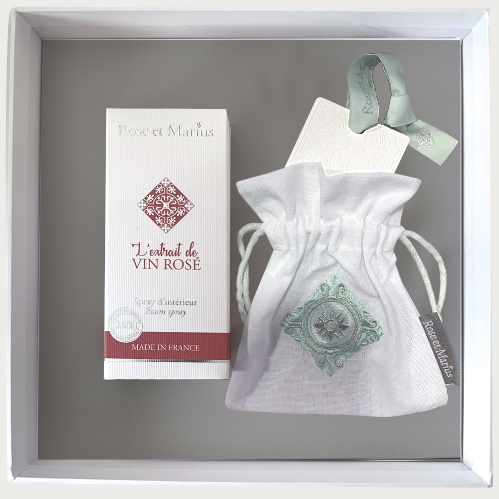 CAR-VR Набор спрей парфюмированный 100 мл , диффузор керамический, подарочная коробка Rose&Marius Santreyd 