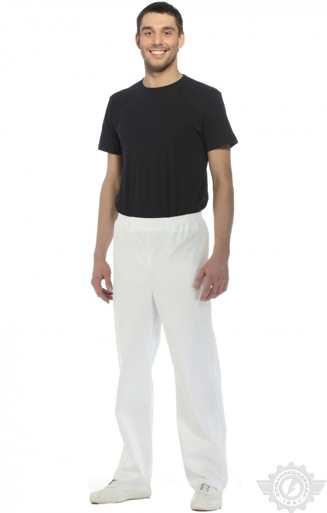 66058 Брюки "Снежок" белые  Медицинская одежда  размер 44 Спецодежда  - Вид №6
