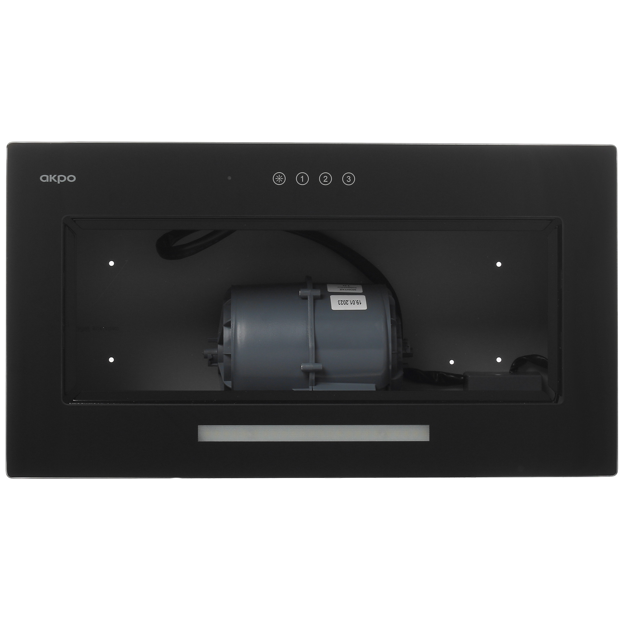 9951215 Вытяжка полновстраиваемая Akpo WK-11 Mio glass черный STDN-0041202 - Вид №6