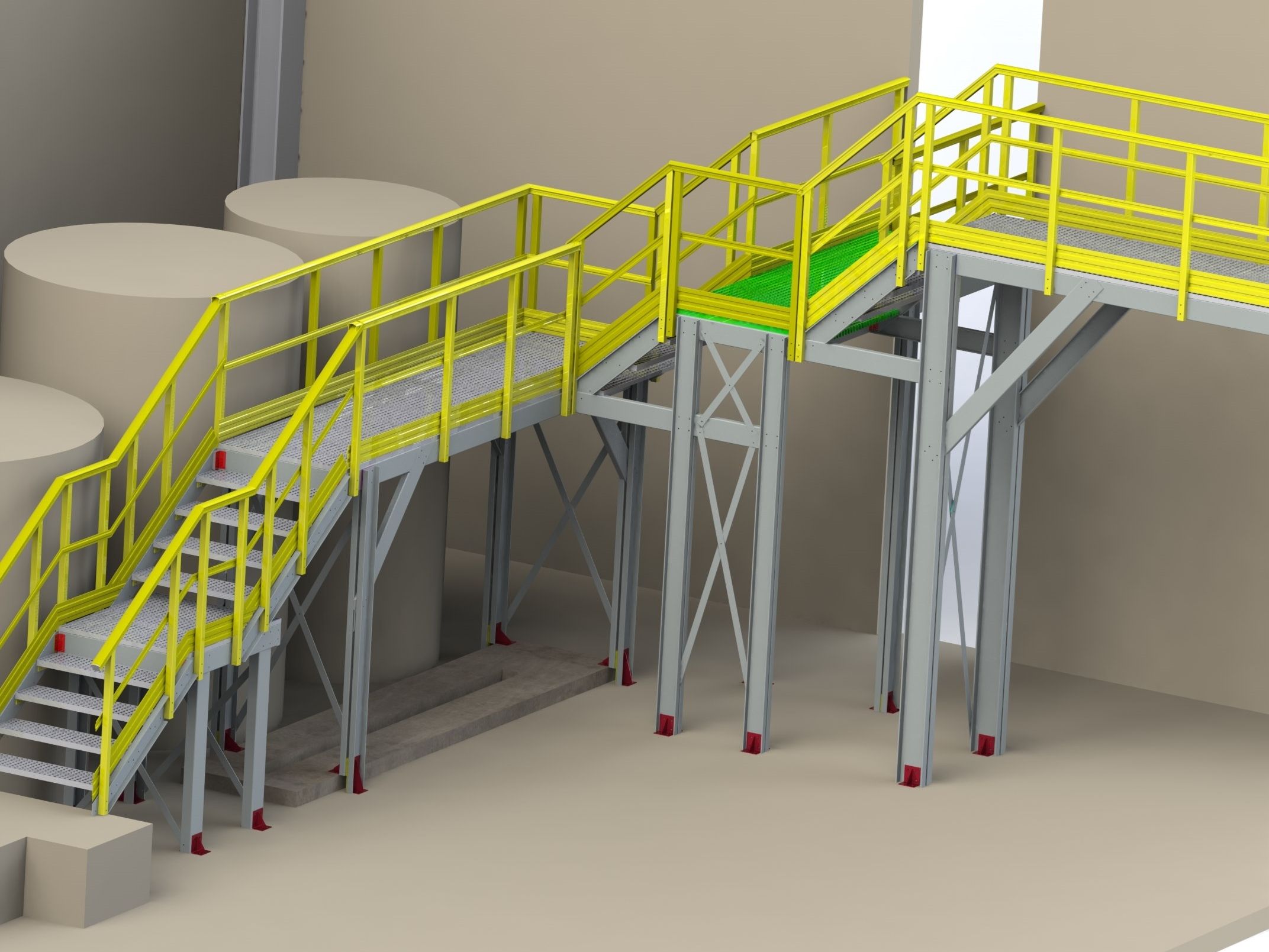 Промышленная лестница безопасности из армированного стекловолокном полиэстера (PRFV) P-TREX P-TREX S ARCH-00067868