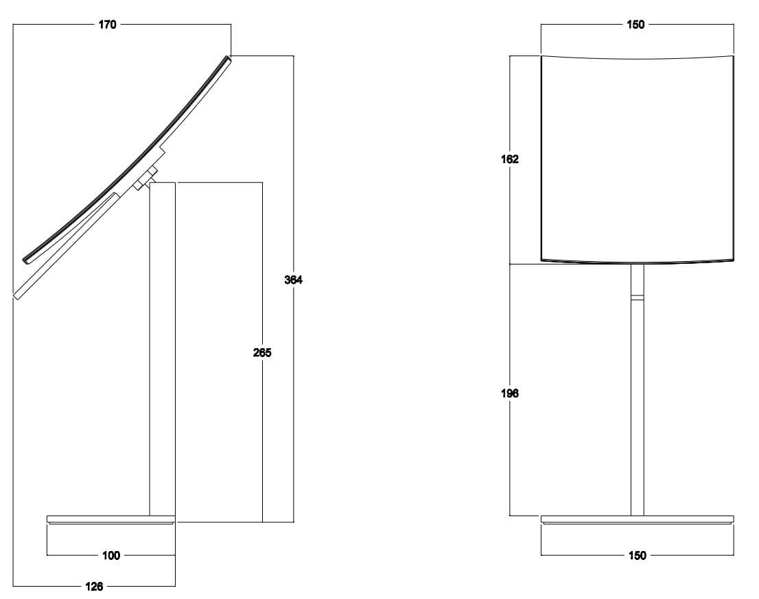 Прямоугольное увеличительное зеркало из латуни Gessi прямоугольник ARCH-00052784 - Вид №2
