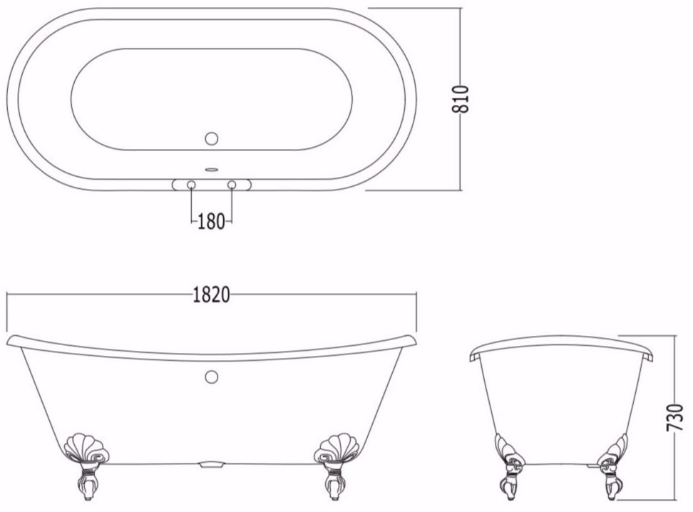 Devon&Devon Отдельностоящая чугунная ванна Admiral sun-id-1425255 - Вид №4