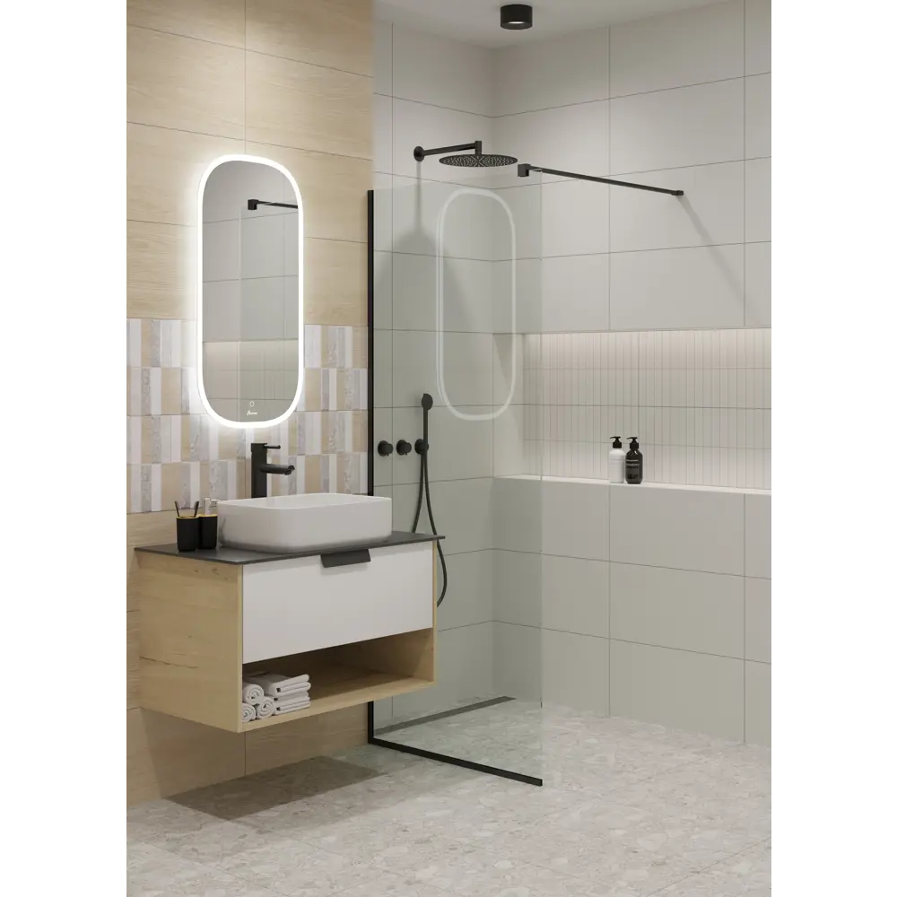 Декор настенный LB Ceramics Спектр 30x60.3 см 1.44 м² матовый цвет белый STLM-2181812 - Вид №4