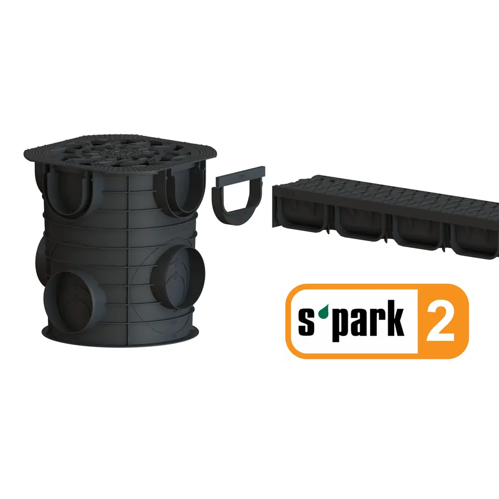 Дождесборник Standartpark Spark круглый с решеткой D283 мм 84347394 STLM-2043144  - Вид №7