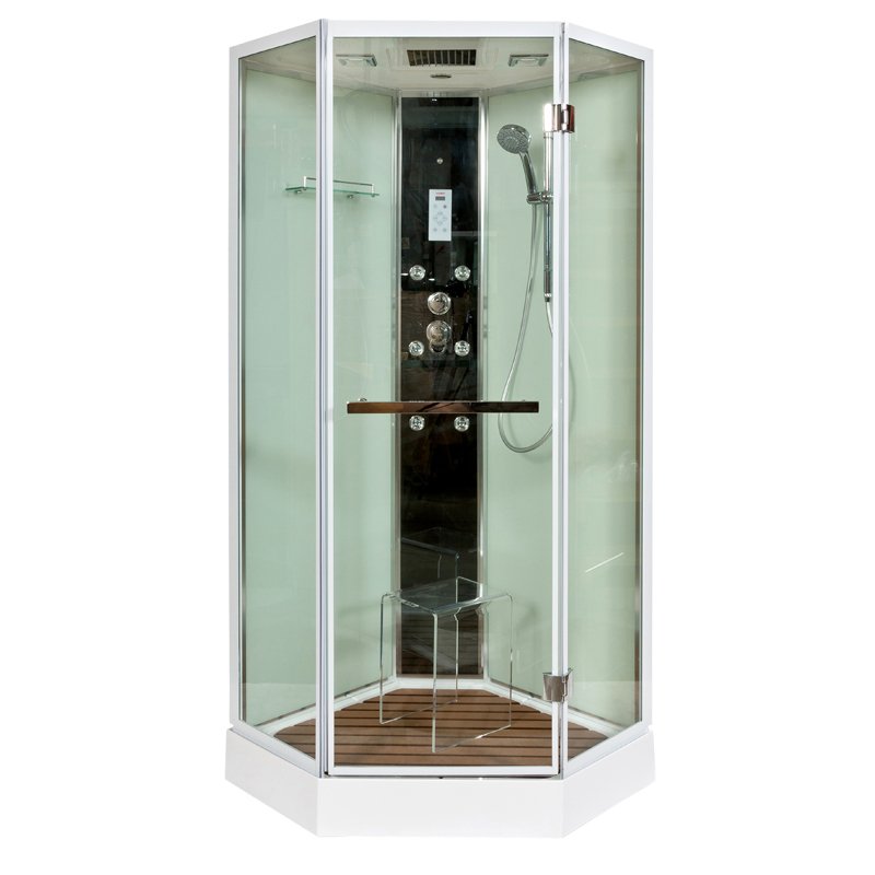 L 801 с гм. и эл. BLACK Душевая кабина DETO Серия L Z900 VOGUE (меняющая прозрачность) - Вид №6