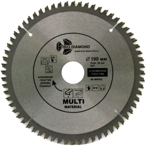 Универсальный отрезной диск Trio-Diamond MM902 для мультиматериалов 190мм 88018448