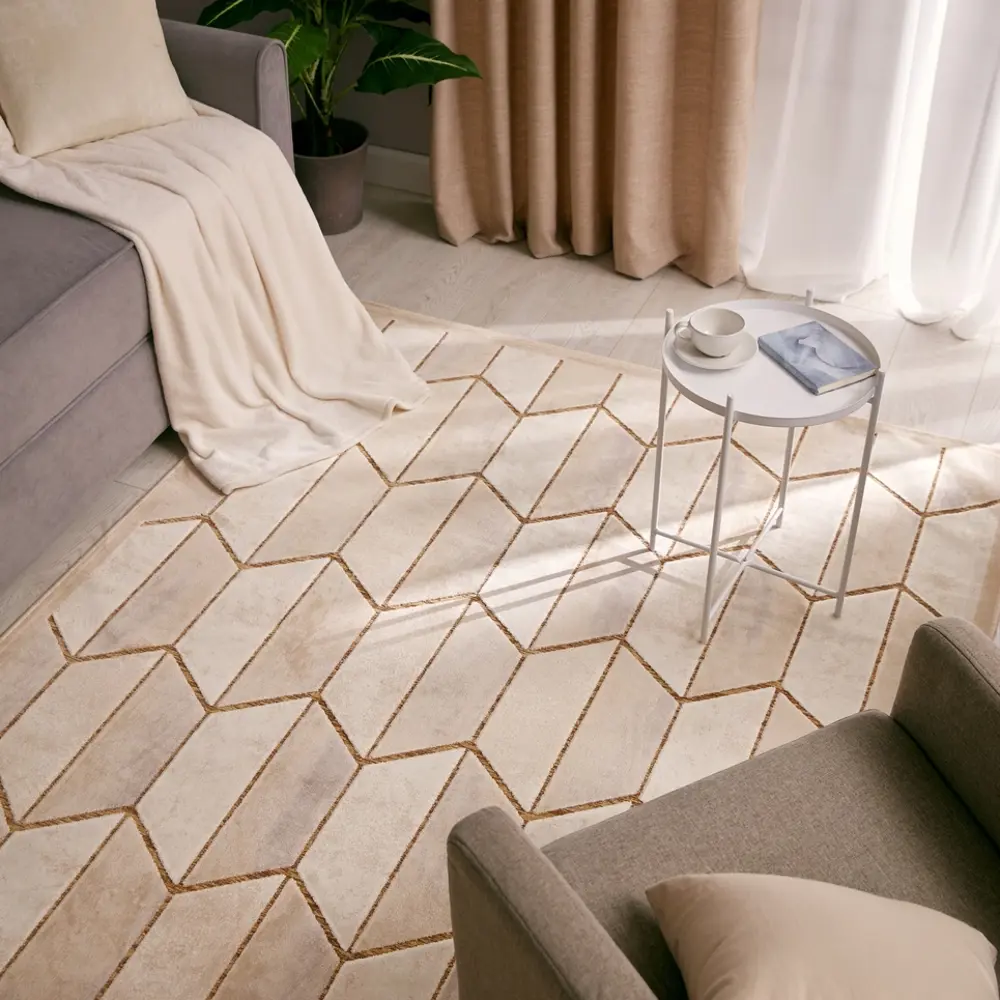 Ковер вискоза Рим 1074J 160x235 см цвет бежевый CTIM STLM-2095464 - Вид №5