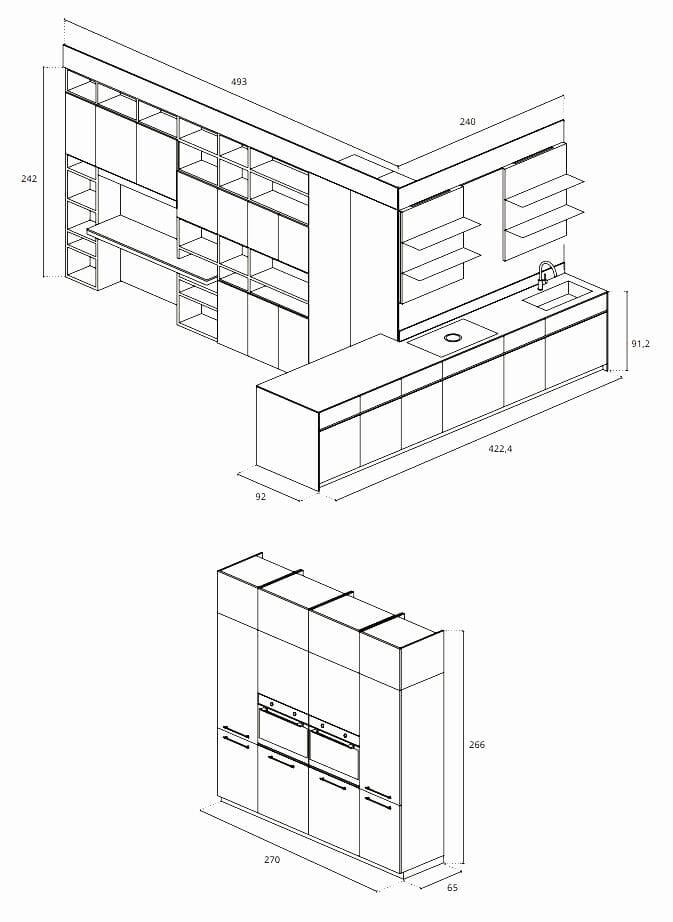 Встроенная кухня Febal Casa Origina ARCH-00145463 - Вид №28