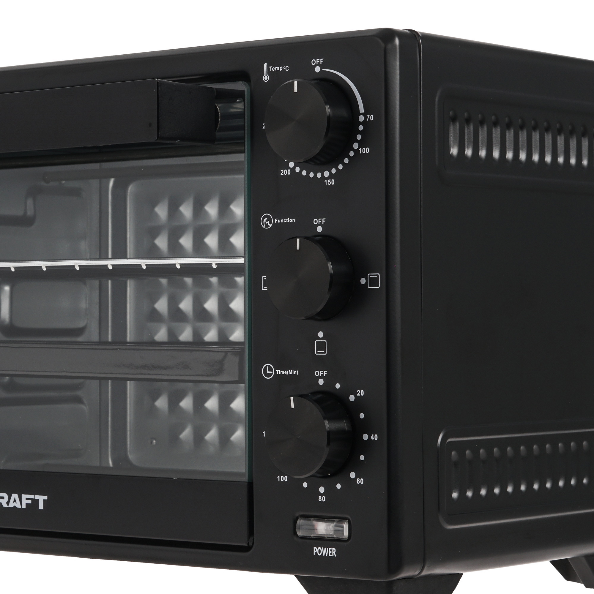 9080959 Мини-печь Kraft KFC-MO 200 HBL черный STDN-0106020 - Вид №3