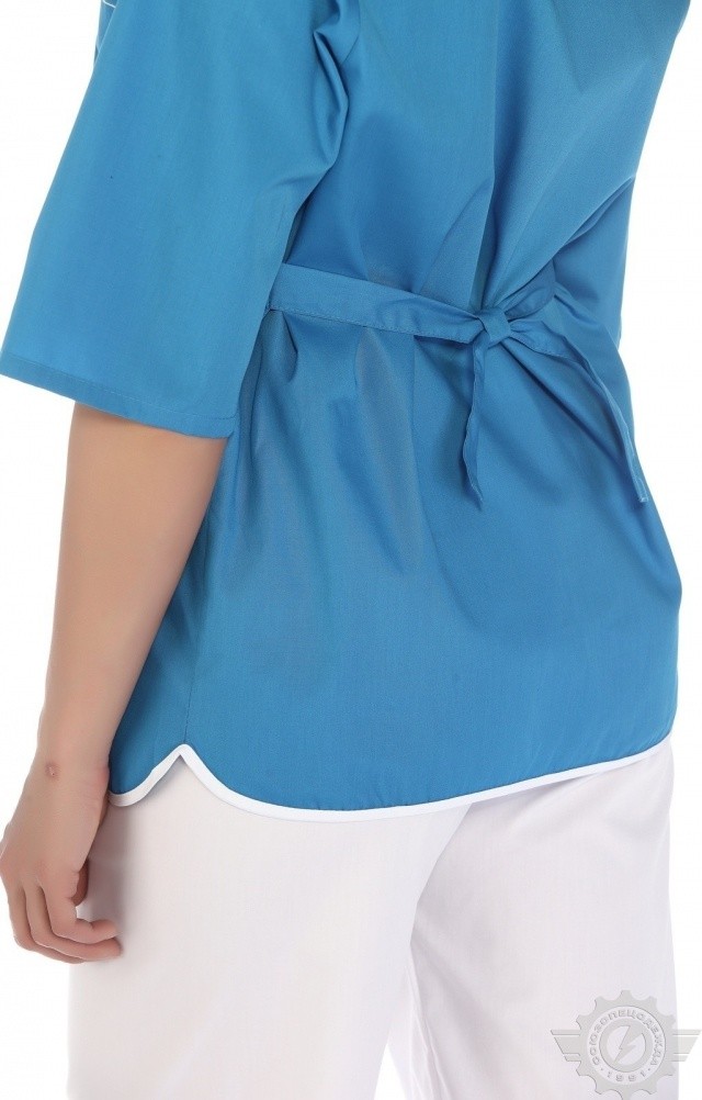 66185 Куртка "Сервис" темно-голубая  Медицинская одежда  размер 58/158-164 Спецодежда  - Вид №5