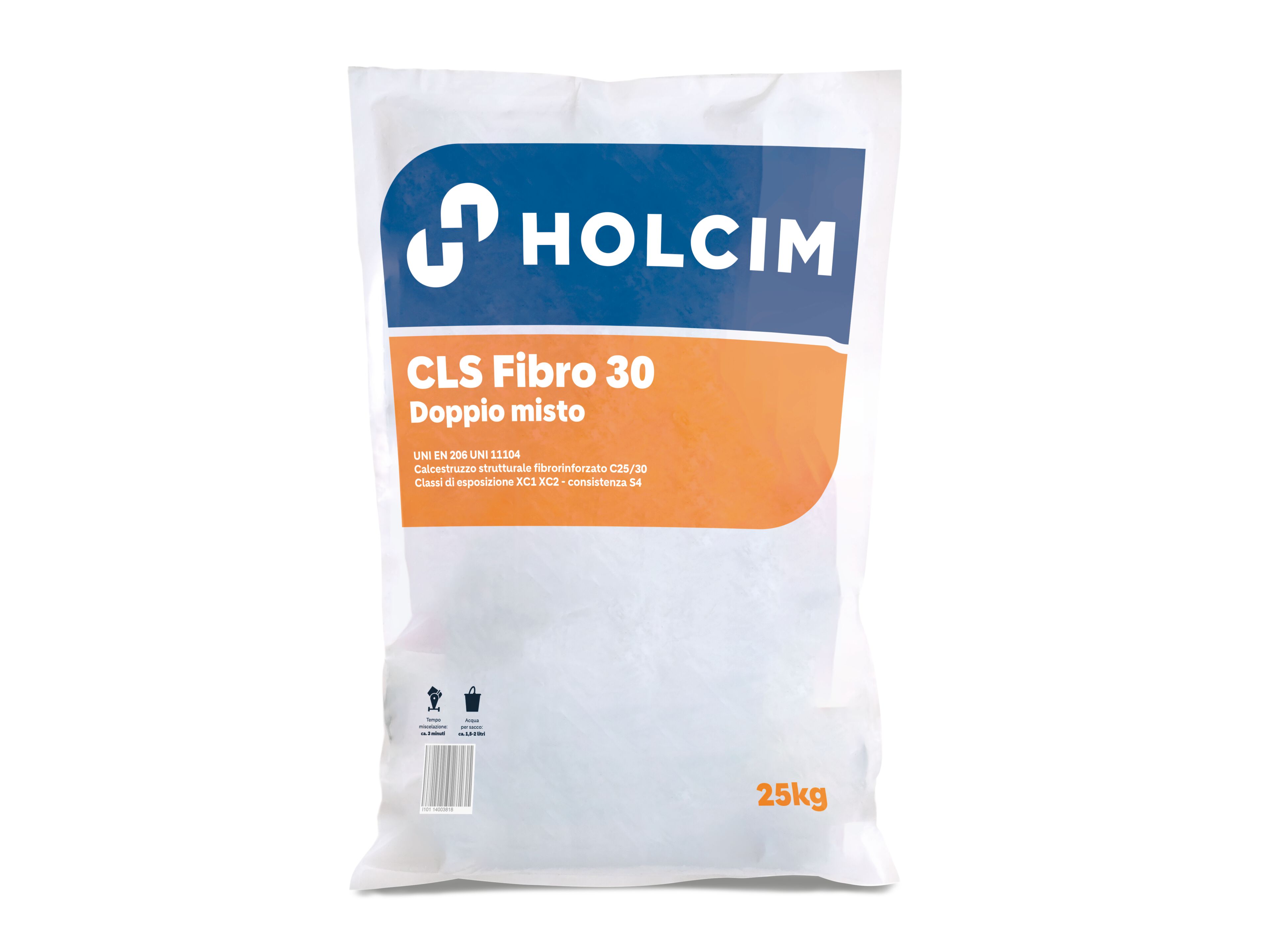 Бетон, предварительно обработанный структурным волокном Holcim Italia CALCESTRUZZO PLUS 30 ARCH-00071492 - Вид №1