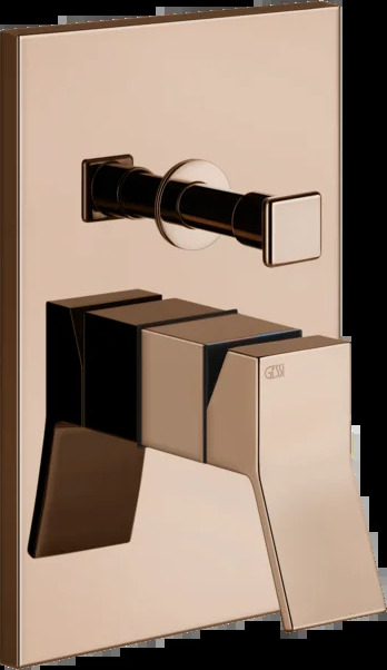 Смеситель для душа 53079 030 Gessi Rettangolo k МЕДЬ PVD
