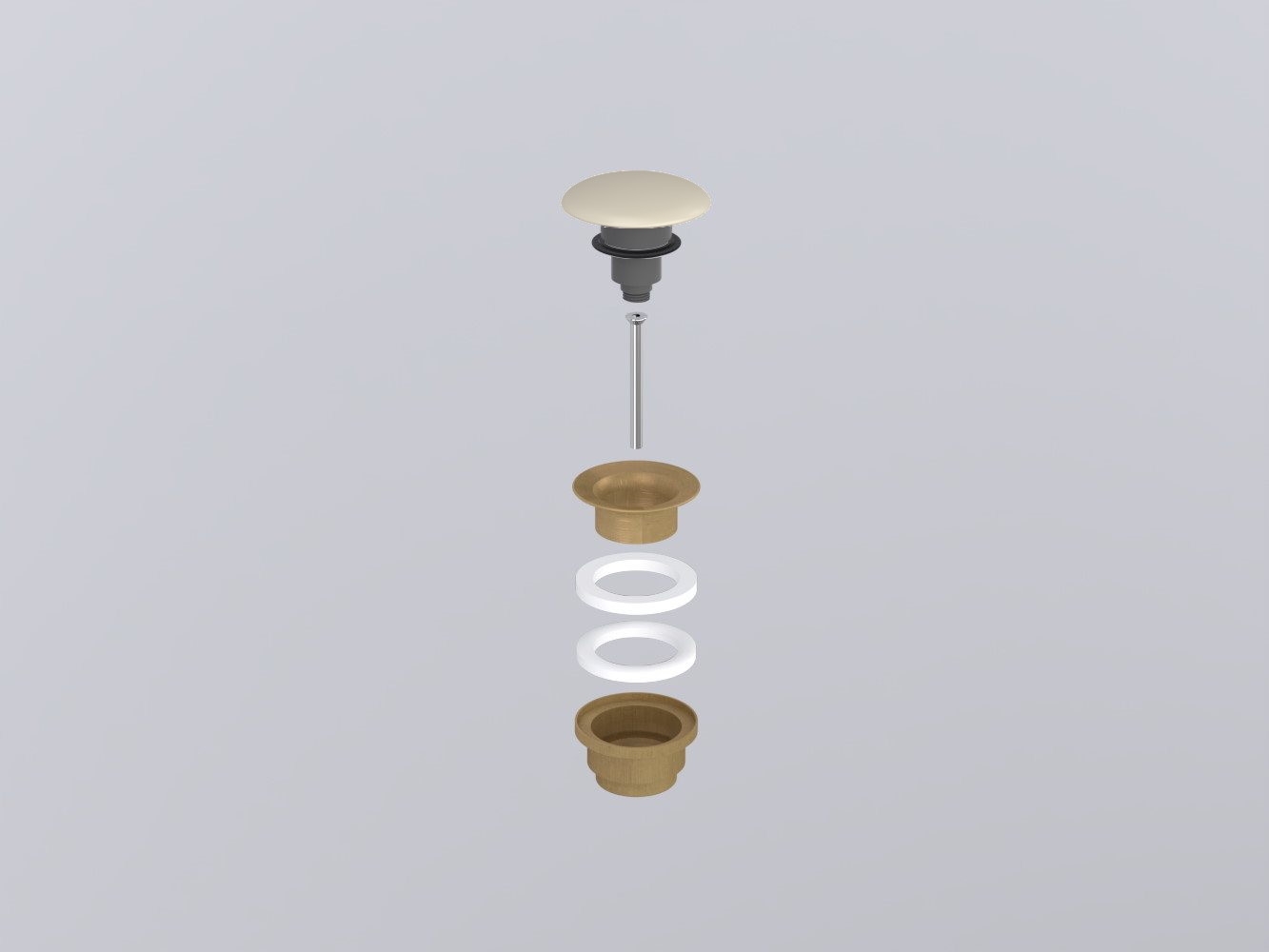 PIL01BR-LN Универсальный донный клапан click/clack бронза с керамической крышкой cielo Запасные части и аксессуары Ceramica Cielo