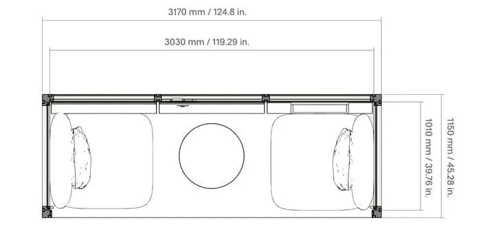 Алюминиевый и стеклянный офисный остров для кофе-брейка Mute Modular ARCH-00138620 - Вид №3