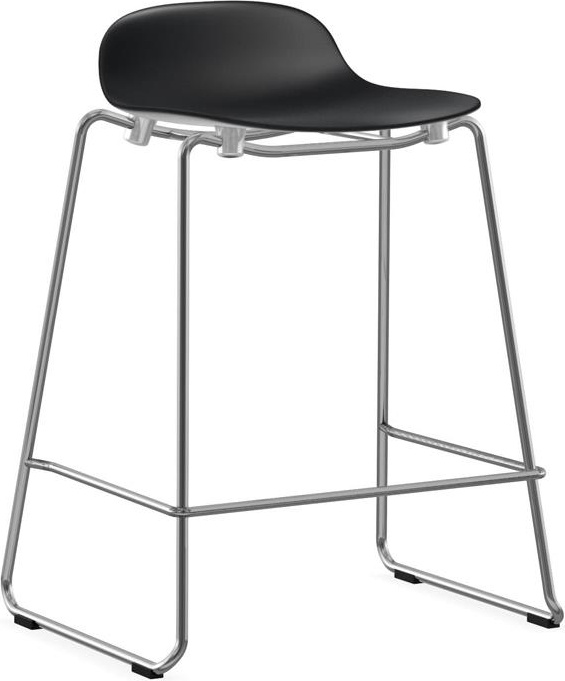 603232 Барный стул 65 см Stacking Chrome Black Normann Copenhagen Form