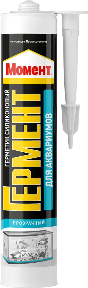 Герметик MOMENT для аквариумов - прозрачный силикон 280 мл 84871623