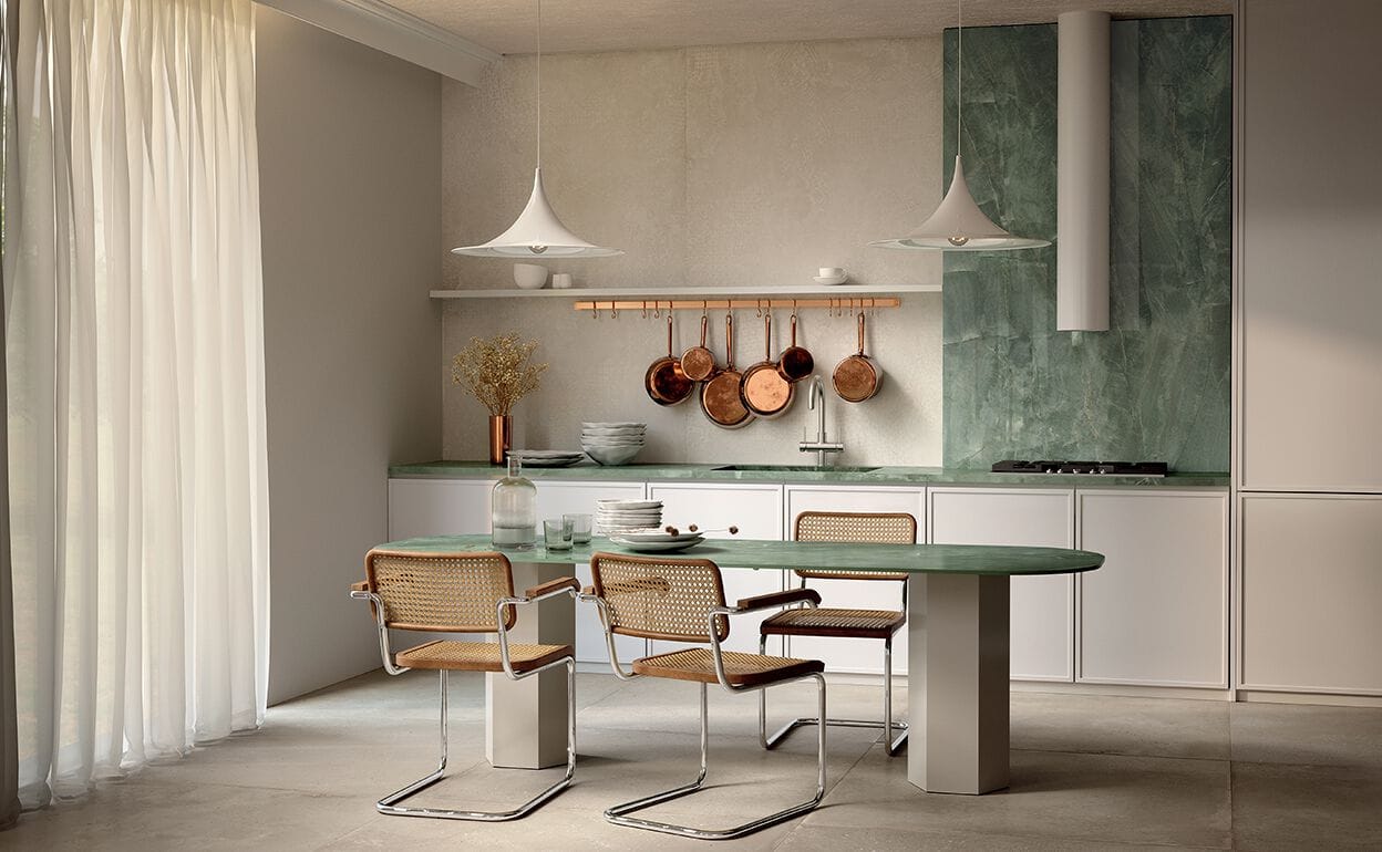 Столешница из керамогранита с мраморным эффектом CERAMICA FONDOVALLE MYTOP ARCH-00131667 - Вид №2