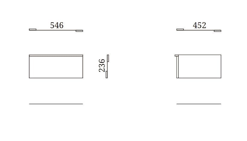 Деревянная подвесная тумбочка Febal Casa Gae ARCH-00133353 - Вид №2